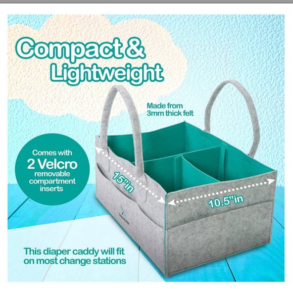 Baby Diaper Caddy Storage Organizer - Picture 5 of 8